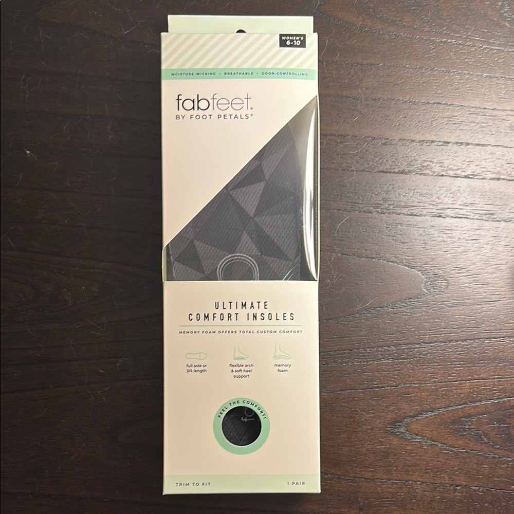 Women's Black Comfort Insoles